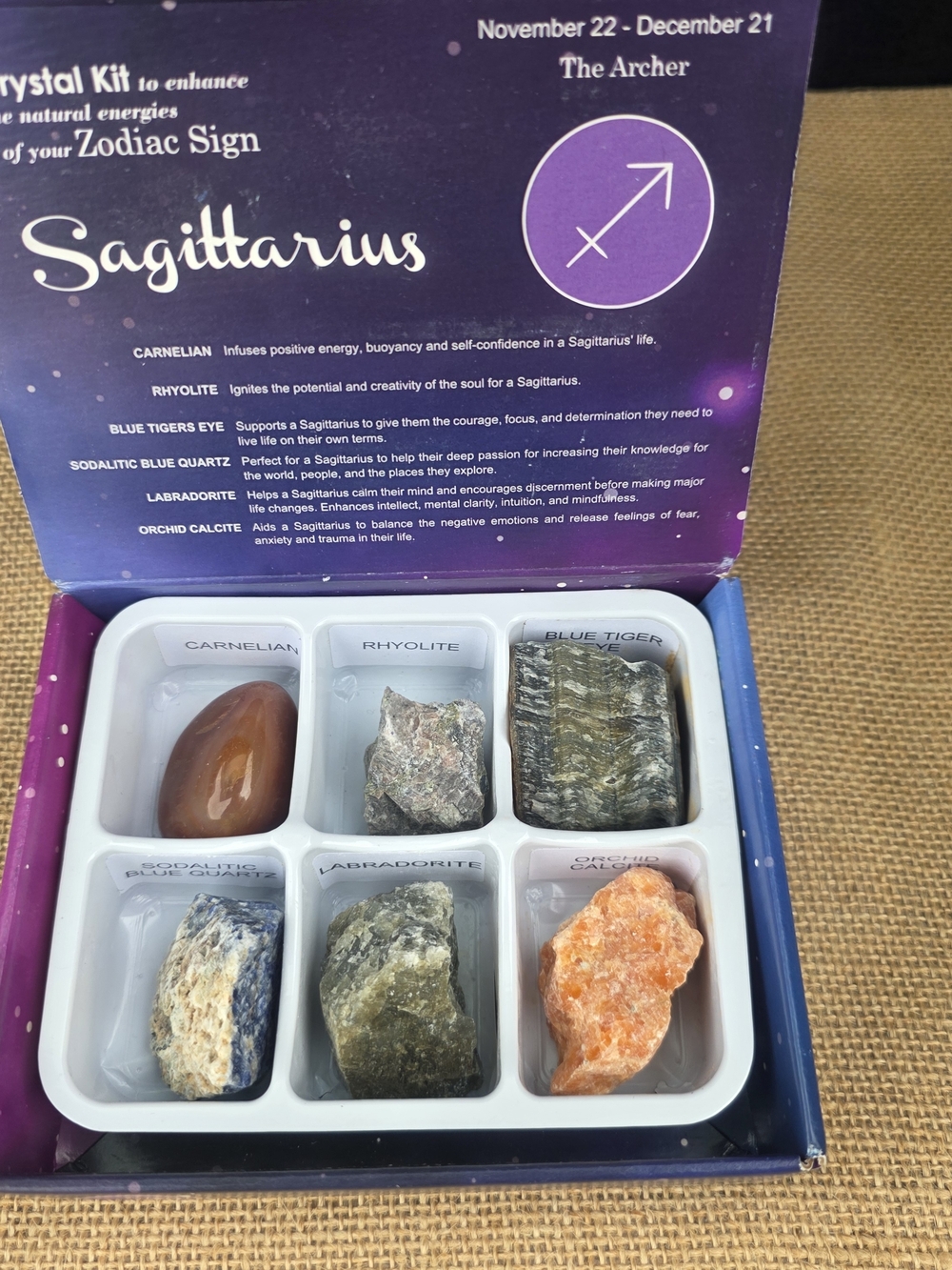 Sagittarius Crystal Kit - Purple Galaxy Design - Picture 4 of 7